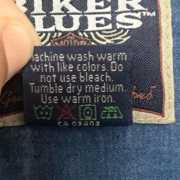 Harley-Davidson Biker Blues Womens Chambray Cropped Tie Front Shirt Y2K S - Picture 6 of 12